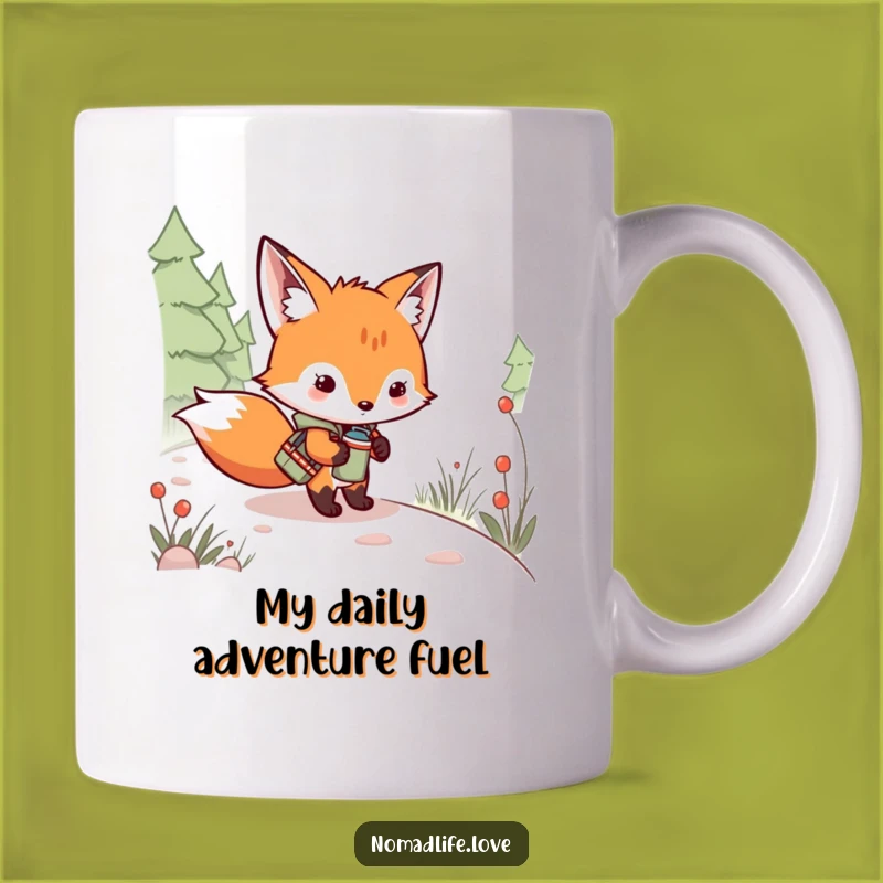 Funny Fox Kit Canteen Mug: Perfect Trail Exploring Gift for Adventurers