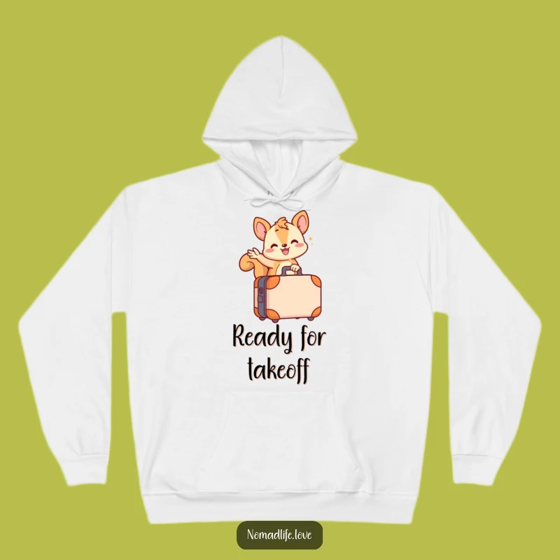 Cozy Funny Squirrel Suitcase Hoodie: Wiggling Character Perfect for a Warm, Funny Gift
