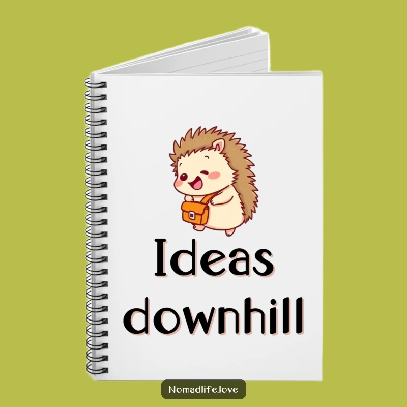 Funny Hedgehog Satchel Notebook: Hilarious Journal for Rolling Ideas
