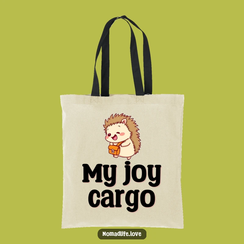 Funny Hedgehog Rolling Tote Bag: Hilarious Satchel Carrier Gift